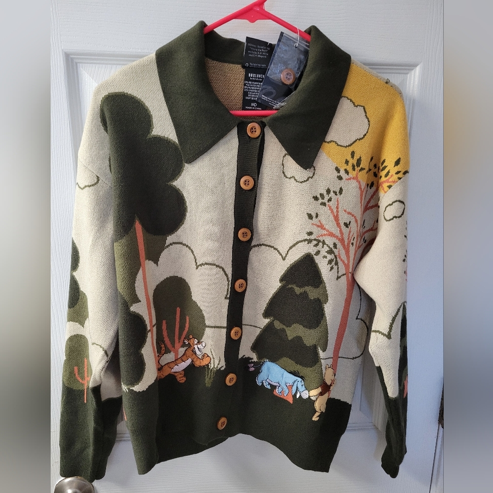 Winnie The Pooh Button Up Cardigan